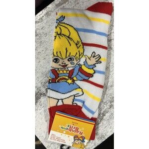 Rainbow Brite Novelty Crew Socks Size 10-13 Shoe Sz 6 1/2 - 12 NWT Vintage